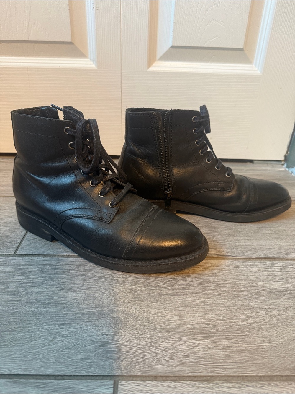 Thursday Boot Company Major Black Zip Up Mens Boots size 7
